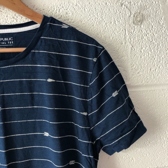 Banana Republic Essential striped t-shirt sz: L - Picture 2 of 5